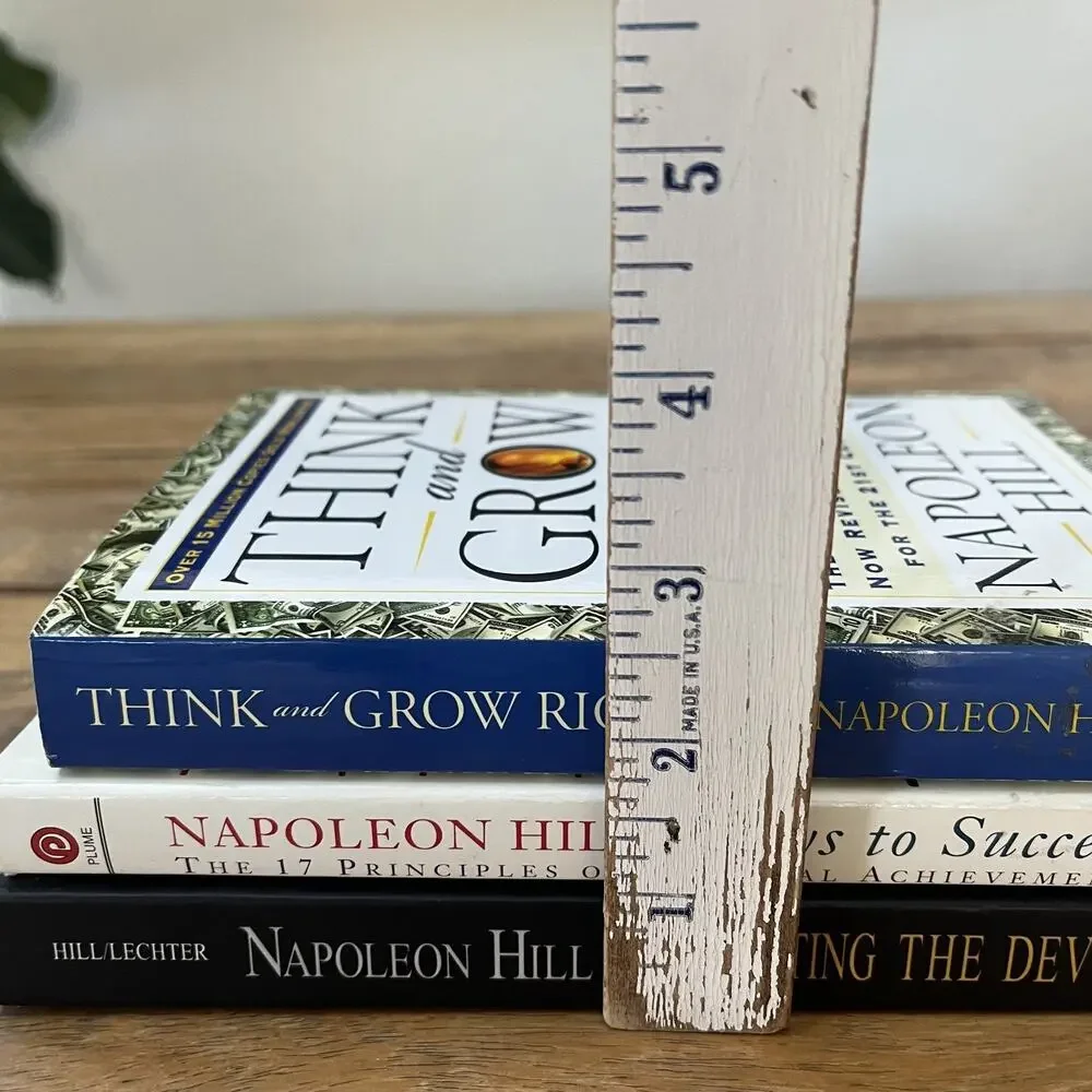 Napoleon Hill Business and Self-help Book Lot of 3